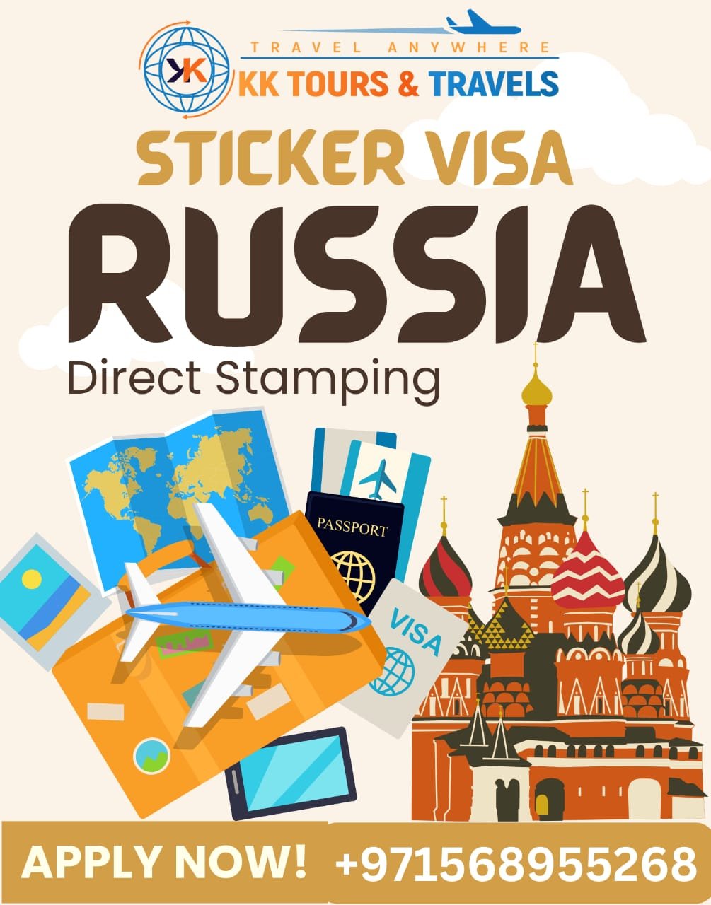 Russia Sticker Visa